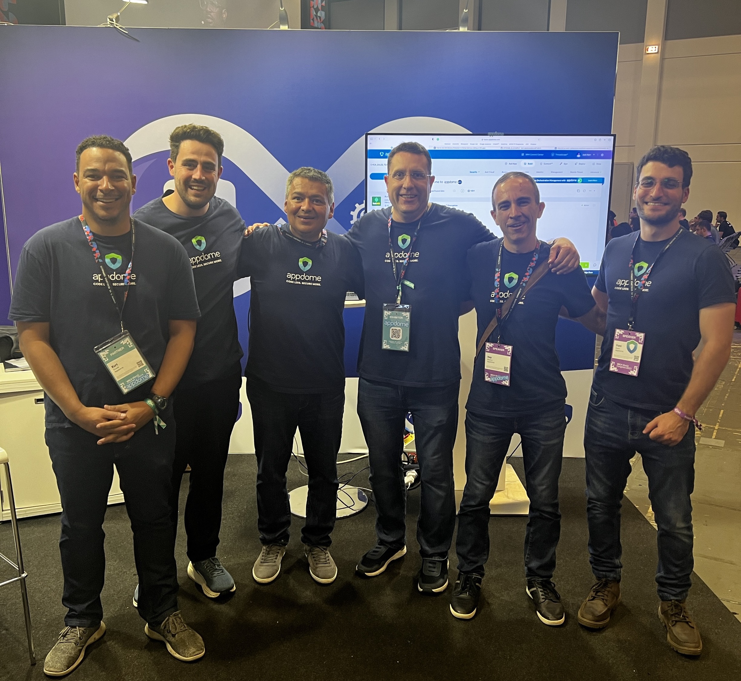 Appdome team at the booth